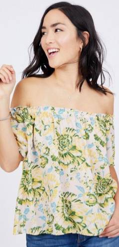 Tracy Reese Floral Off The Shoulder Top