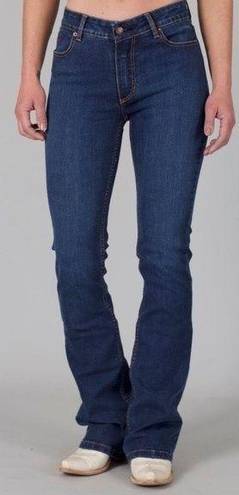 Kimes Ranch  Chloe Blue Dark Wash Mid Rise Flare Cotton Jeans Women’s Size 16