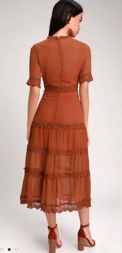 Lulus Rust Orange Dress