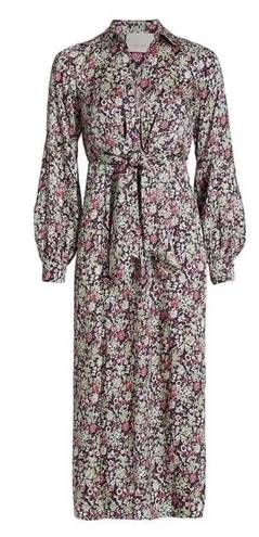 Cinq à Sept NWT Cinq a Sept Quin Floral Tie Midi Dress 