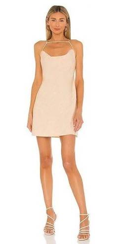 L'Academie NWT L’Academie Chessa Dress in Tan-Sand Yellow