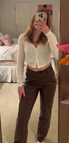 Abercrombie & Fitch leather pants 