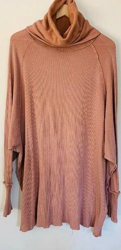 Free People We the Free Pullover Turtleneck Top in Terra Cotta size XS/S