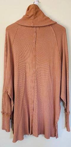 Free People We the Free Pullover Turtleneck Top in Terra Cotta size XS/S