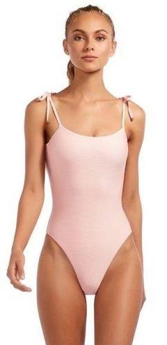 Vitamin A  Valentina One Piece‎ Ribbed Blush Size Small