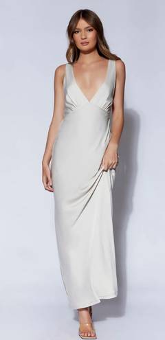 Meshki Maxi Satin Dress With Cowl Back-Nadia