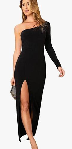 Amazon Black  One Sleeve Formal Dress