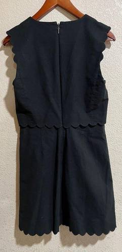 Rebecca Taylor  black scalloped mini dress