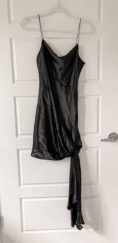 Cinq à Sept NWT Cinq a Sept Ryder knotted silk-satin mini slip dress 