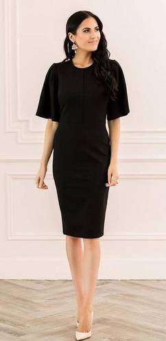 Rachel Parcell  Flutter Sleeve Ponte Dress (M)