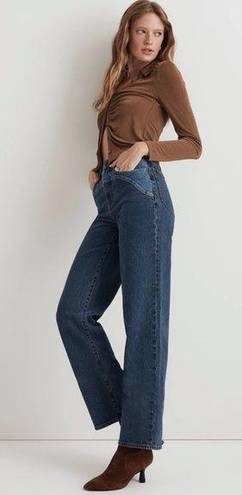 Madewell NEW NWT  The Perfect Vintage Wide-Leg Crop Jean Sonoma Wash Yoke Edition