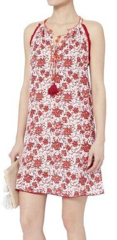 Poupette St. Barth  Lola Mini red floral Dress sz S