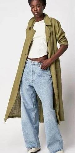 Free People NWT  Rae Duster S Green