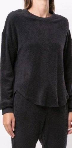 Alala Revolve  Curved Hem Knit Jumper Sweatshirt in Black