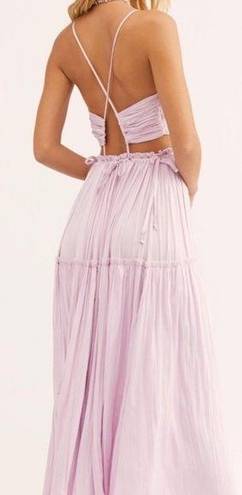 Free People Nwt  need this shiny maxi dress in lilac