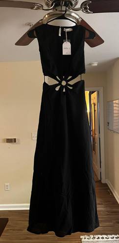 Billy J Midi Dress Black Size 4