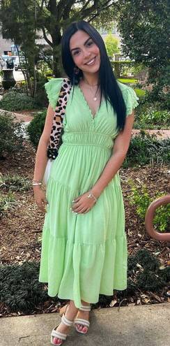 Green maxi dress Size M