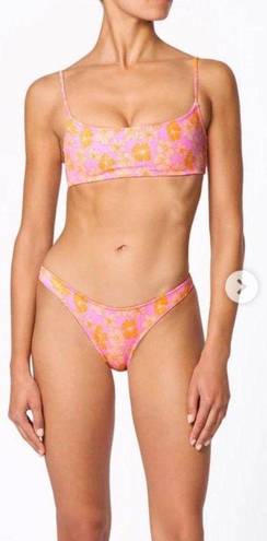 Triangl Pink Flowers Bathing Suit
