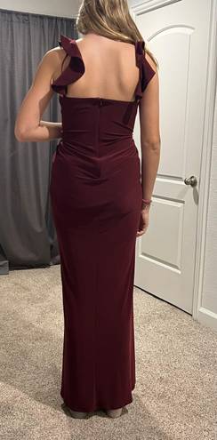 Laundry by Shelli Segal Maroon Dress