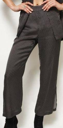 Capulet  Teresa Pants Black Polka Dot Micro Dot Women’s Size Small