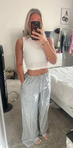 Target Striped Linen Pants