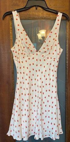 ZARA Strawberry Sleeveless Mini Dress Fit & Flare Lined Shift Cami small
