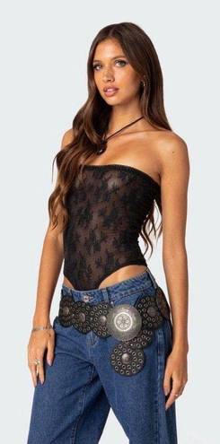 Edikted Alina Sheer Lace Bodysuit