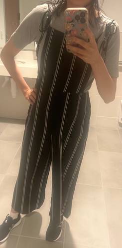 Nordstrom White / Black Striped Jumpsuit