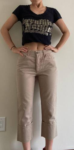 DKNY Beige Khaki  Capri Pants