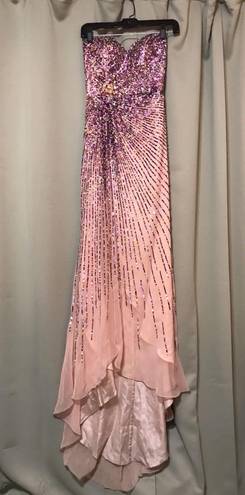 Cinderella Divine Pastel Pink w/ Rainbow Sequins Gown