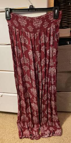 Boho Flare Pants Red Size M