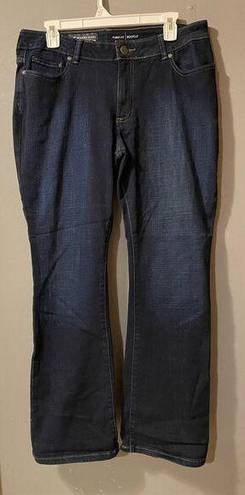 Lee  Modern Series Dark Wash Curvy Fit Bootcut Jeans Size 16 Petite NWOT