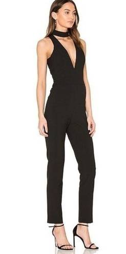 Michelle Mason NWT  Choker Plunge Jumpsuit size 4