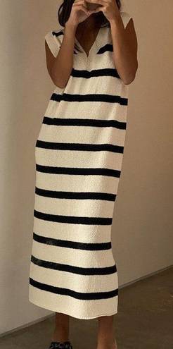 Et Clet As if Striped Knit Dress 