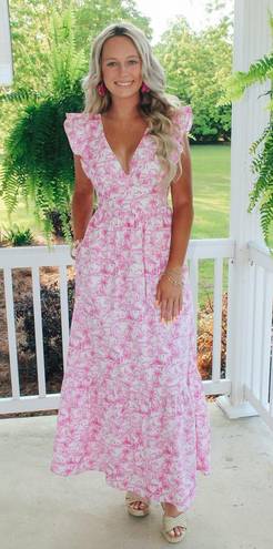 Summer Pink Maxi Dress