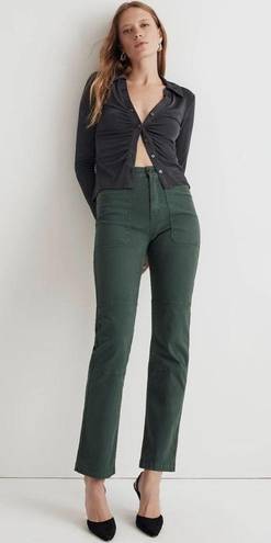 Madewell  The '90s Straight Utility Pant in Canvas Old Spruce Green Size 25