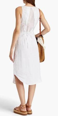 Rag and Bone  Criseli Broderie Anglaise Ramie Midi Button Down Dress White NEW