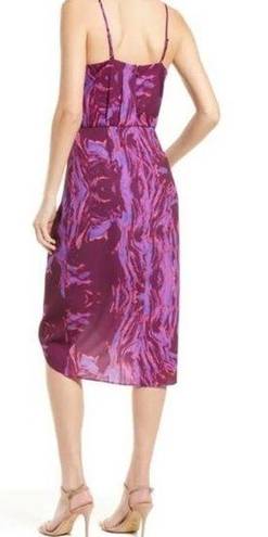 Chelsea28  Sleeveless Faux Wrap Dress Purple Size XL