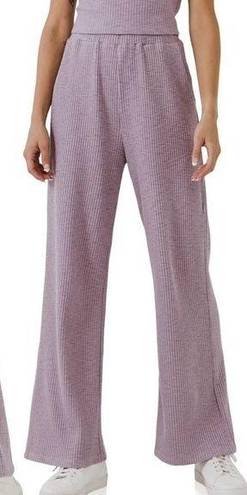 Free The Roses  Pants Rib Lounge wide leg  in purple size Medium