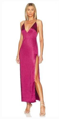 MORE TO COME Regina Maxi Dress in Fuchsia