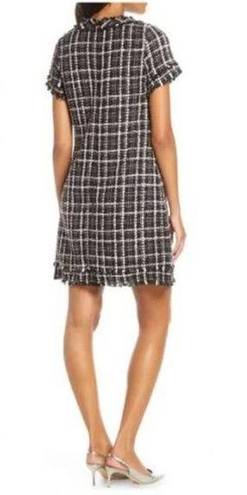 Harper NWT  Rose Pink & Black Tweed Shift Dress, Size 16