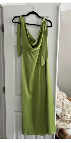 Green Silk Dress Size XS