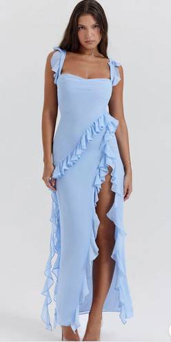 Rosedress blue ruffle maxi dress