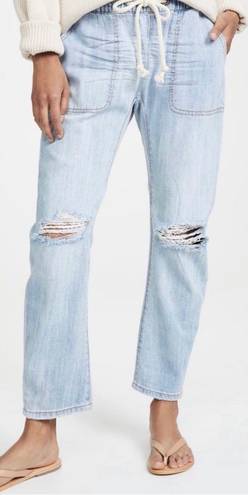 One Teaspoon Boyfriend Shabbies Pull On jeans Distressed Large