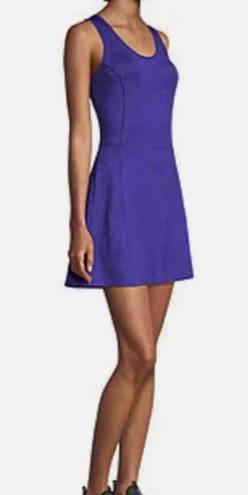 Xersion purple athletic tennis dress w/ builtin shorts & pockets size medium NWT