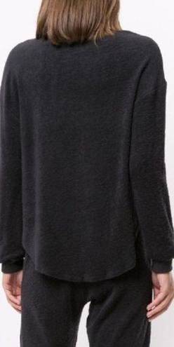 Alala Revolve  Curved Hem Knit Jumper Sweatshirt in Black