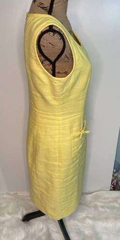 Talbots Linen Blend Sheath Dress Size 6