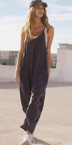 Free People New  FP Movement Hot Shot Onesie Supernova Navy Purple Jumpsuit XS