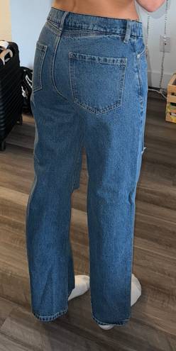 Edikted Low-Rise Fold Over Jeans 