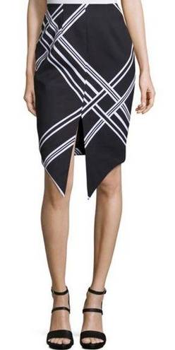 Keepsake  Tainted Romance Asymmetrical Pencil Skirt Black Sz Small